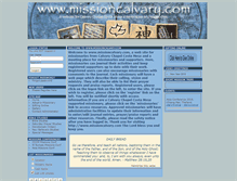 Tablet Screenshot of missioncalvary.com